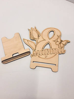 Дерев'яна підставка для телефону,смартфона, фото 2