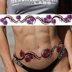 Флеш Тату На Талії. Тимчасове Татуювання. 42*6 См Yt-003
