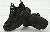 Кросівки чоловічі та жіночі Balenciaga Triple S Black взуття Баленсіага Тріпл З чорні багатошарова підошва Унісекс, фото 6