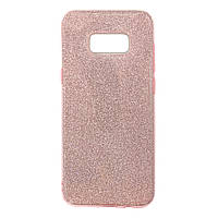 Чехол для Samsung S8 Plus / G955 силиконовый противоударный блестящий Glitter Case розовый