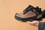 Чоловічі кросівки шкіряні зимові чорні-оливкові Anser 124, фото 2