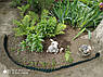 Бордюрна стрічка садова 25 см х 9 м хвиляста зелена Bradas, фото 2