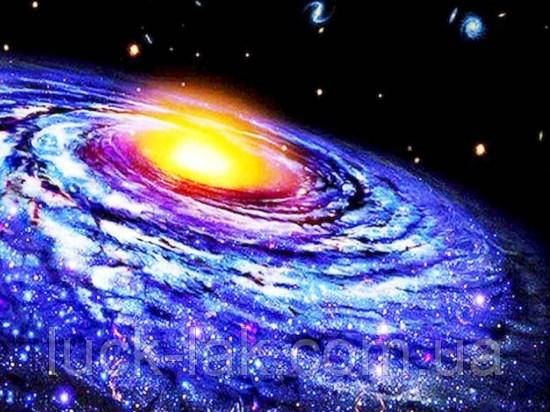 Картина для рисования по номерам, галактика 50х40 см - фото 1 - id-p1335019886