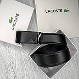Чоловічий ремінь з пряжкою автомат Lacoste (993), фото 4
