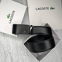 Мужской ремень с пряжкой автомат Lacoste (993)