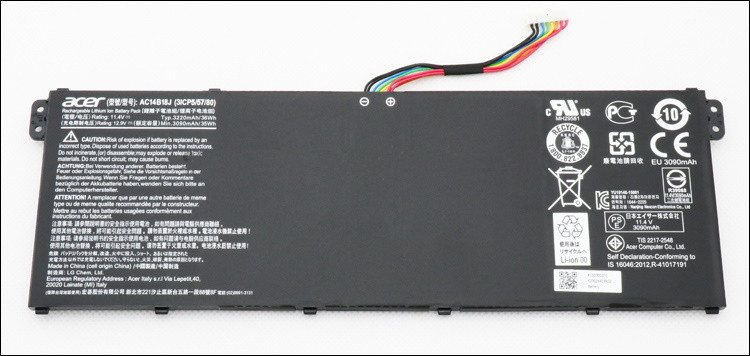 Оригінальна батарея для ноутбука Acer Acer 11.31V 3246mAh 36Wh - AC14B18J ( AC14B13J )