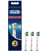 3шт Насадки для електро щітки Орал Бі Браун Насадка oral b Oral-b Floss Action 3шт