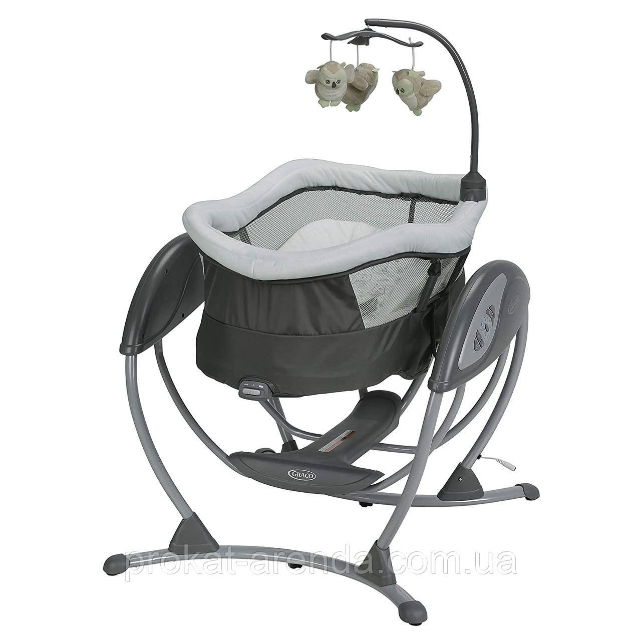 Заколисуючий центр Graco DuoGlider з горизонтальним положенням і без гучним рухом