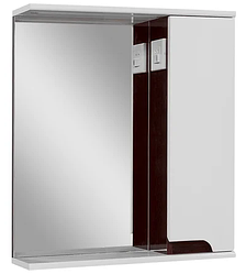 Дзеркальна шафа для ванної Сімпл-Венге 60см ширина LED Пік