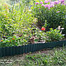Бордюрна стрічка садова 20 см х 9 м хвиляста зелена Bradas, фото 3