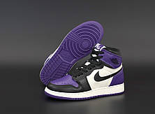 Чоловічі кросівки Air Jordan 1 Retro High Court Purple 555088-501, фото 3