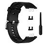 Силіконовий ремінець Primolux для смарт-годинника Huawei Watch Fit (TIA-B09) - Black, фото 5