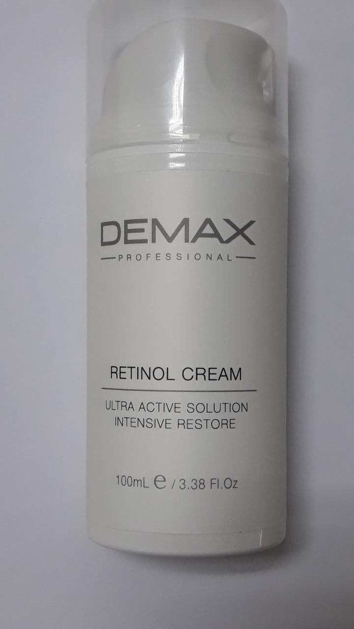 Активний крем із ретинолом для оновлення й омолодження шкіри обличчя Demax Retinol Active Cream, 100 мл