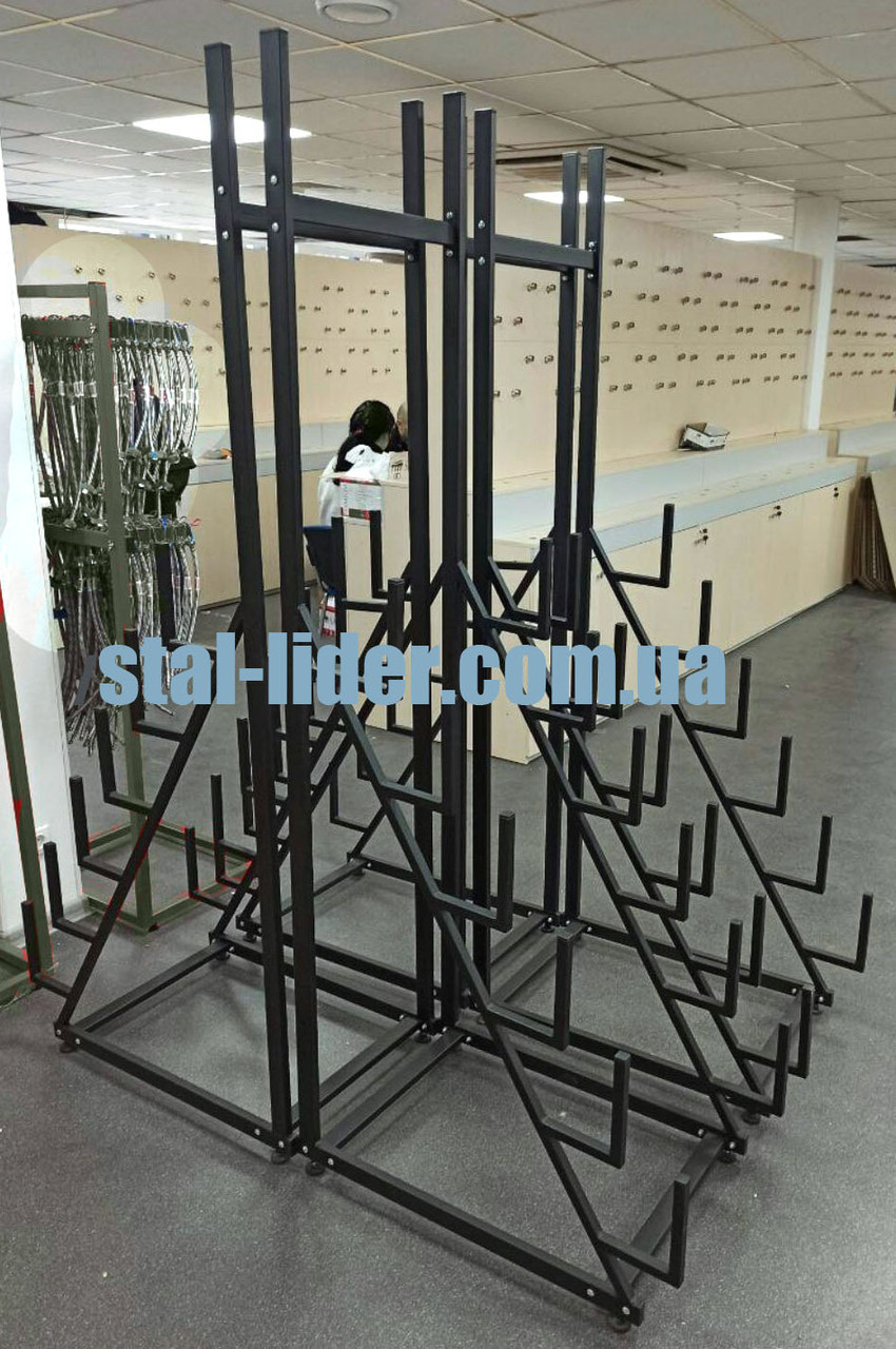 Стелаж металевий у стилі ЛОФТ (LOFT) з гачками