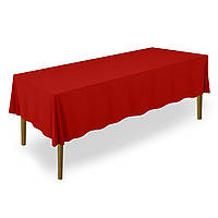 Скатертина на обідній стіл прямокутна червона Atteks - 1424