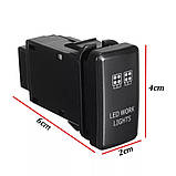 КНОПКА включення додаткового світла авто\човен 20A 12VDC/10A 24VDC (універсальна), фото 4