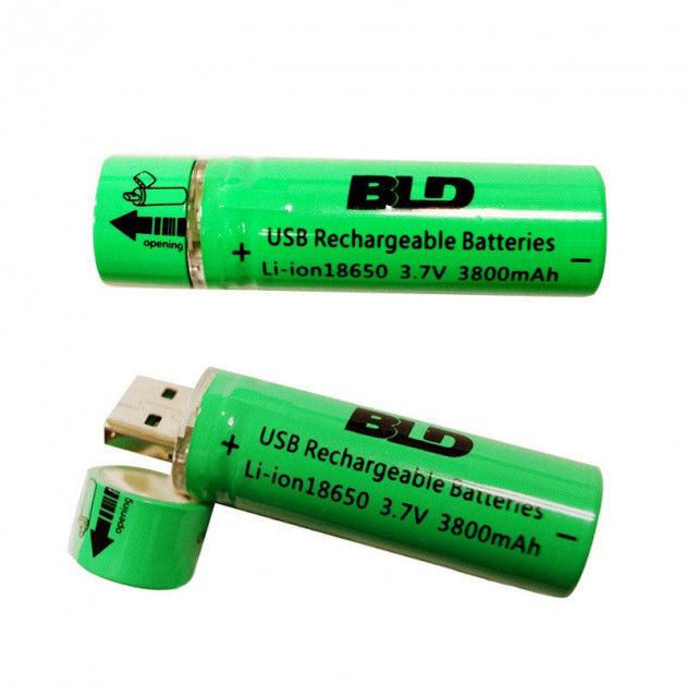 Батарейка BATTERY 18650 з USB зарядкою