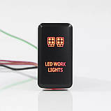КНОПКА включення додаткового світла авто\човен 20A 12VDC/10A 24VDC (універсальна), фото 2