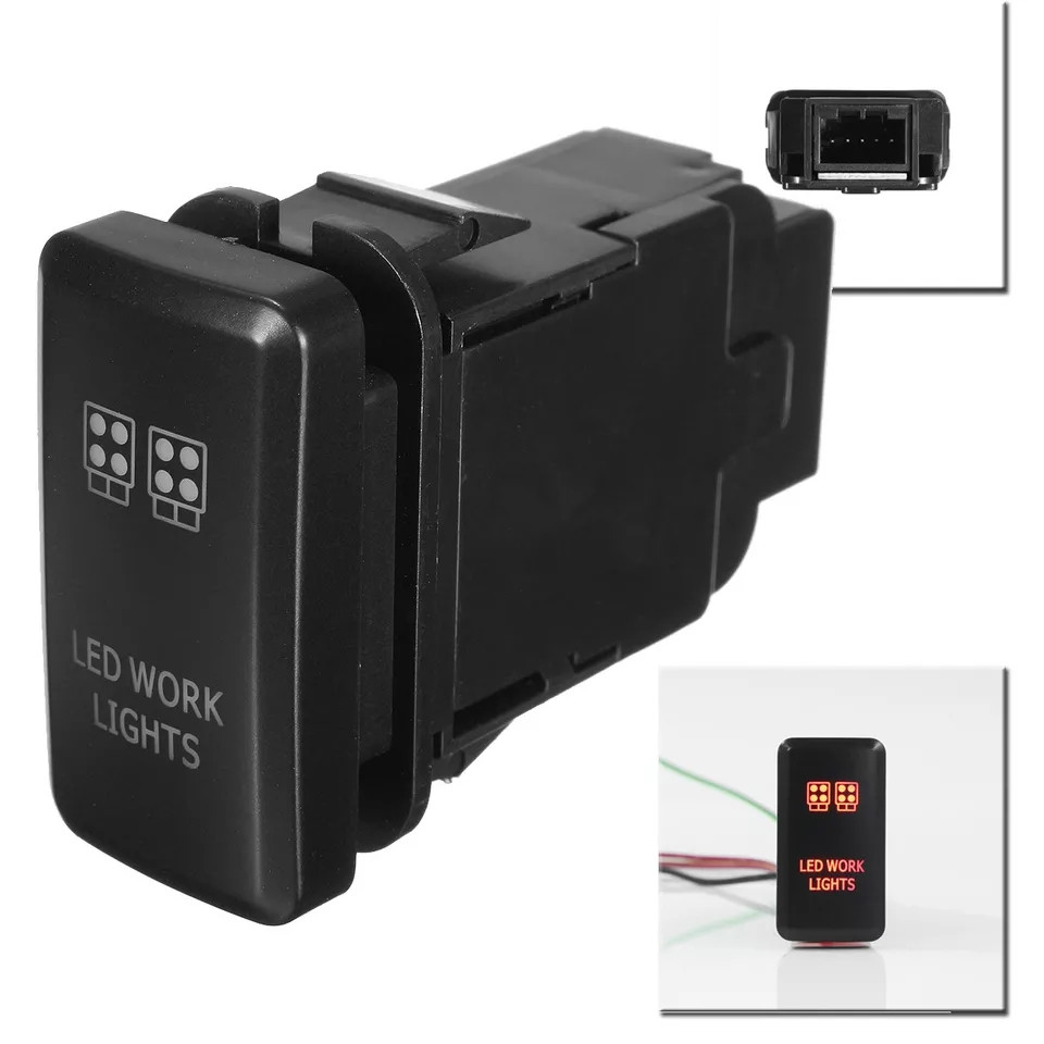 КНОПКА включення додаткового світла авто\човен 20A 12VDC/10A 24VDC (універсальна)
