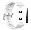Силіконовий ремінець Primolux для смарт-годинника Huawei Watch Fit (TIA-B09) - White, фото 4