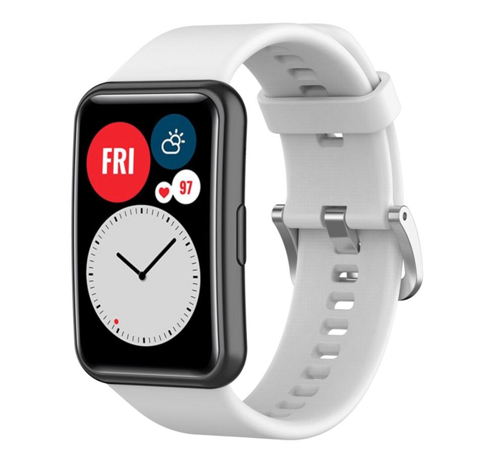 Силіконовий ремінець Primolux для смарт-годинника Huawei Watch Fit (TIA-B09) - White