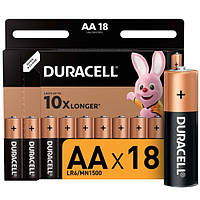 Батарейка АА 18шт/уп Duracell Basic 1.5V LR6 алкалиновая Бельгия