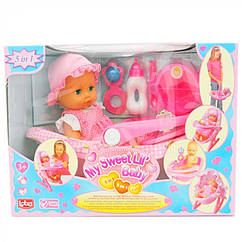 Лялька пупс Lotus Onda м'яка 38 см з гойдалкою