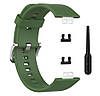 Силіконовий ремінець Primolux для смарт-годинника Huawei Watch Fit (TIA-B09) - Army Green, фото 4