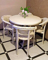 Круглый кухонный стол цвет пирти К-3 GOOD WOOD Рускополянский Мебельный Комбинат Явир