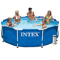 Каркасный бассейн Intex 28200 - 4 New, 305 х 76 см (насос-фильтр 2 006 л/ч, тент, подстилка)