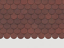 Бітумна черепиця Docke Pie Серія Standart Кольчуга коричневий