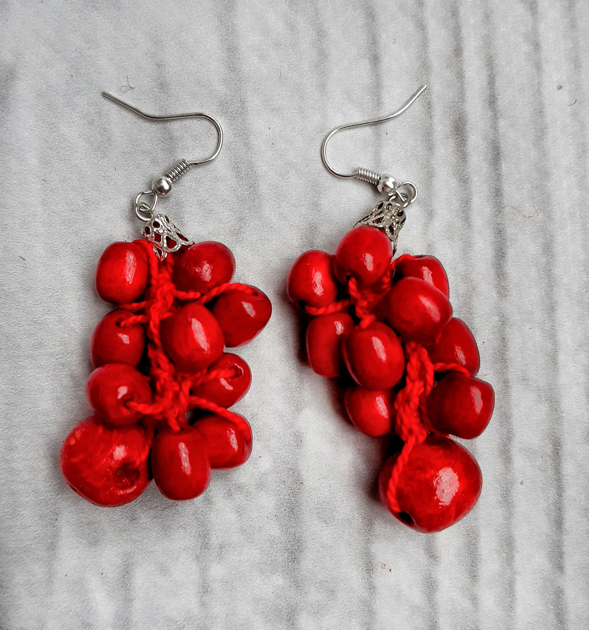 Сережки Водограй червоні, фото 1