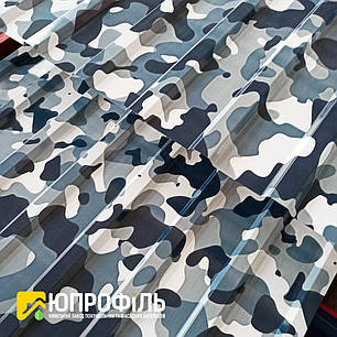 Профлист Камуфляж, камуфляжний профнастил принтеч, фотопринт камуфляж профнастил 0.42 мм., фото 2