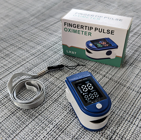 Пульсоксиметр на палець Pulse Oximeter LK-87 Пульсомір вимірювач кослорода в крові і пульсу