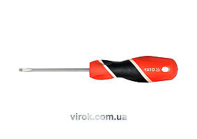 Викрутка з плоским шліцом YATO; l= 100 мм, шліц - 4 мм