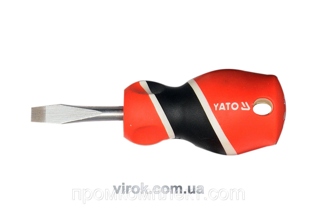 Викрутка з плоским шліцом YATO; l= 38 мм, шліц - 6 мм