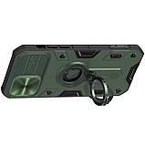 Захисний чохол Nillkin для iPhone 12 Pro Max (6.7 ") CamShield Armor Case Green з захистом камери, фото 7