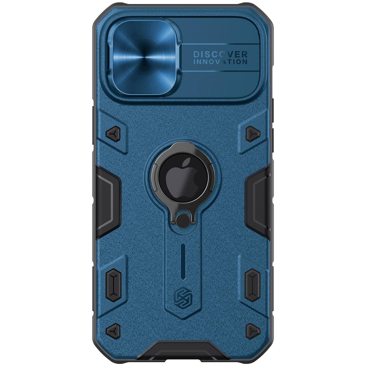 Захисний чохол Nillkin для iPhone 12 Pro Max (6.7 ") CamShield Armor Case Blue з захистом камери