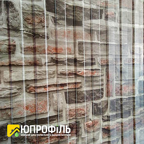 Профнастил з малюнком Камінь 3Д для забору 0.37 мм. фотопринт профлист камінь купити, фото 2