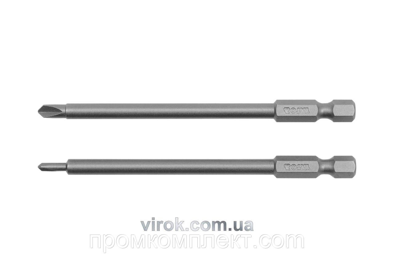 Насадка викруткова YATO 1/4" TRI-WING TW0/1 х 100 мм 2 шт