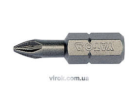 Насадка викруткова YATO 1/4" хрестова РZ1 х 25 мм 10 шт