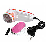 Машинка для зняття кашлатання з одягу Gemei 231 бездротова акумуляторна від мережі для видалення катишків з, фото 5