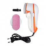 Машинка для зняття кашлатання з одягу Gemei 231 бездротова акумуляторна від мережі для видалення катишків з, фото 6