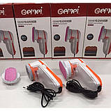 Машинка для зняття кашлатання з одягу Gemei 231 бездротова акумуляторна від мережі для видалення катишків з, фото 9