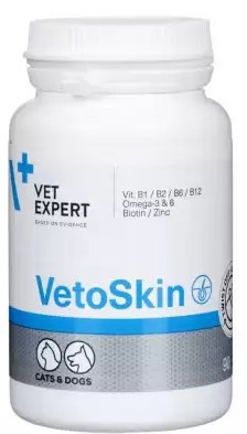 VetExpert VetoSkin 90 капсул для собак і кішок з дерматологічними порушеннями (58266)