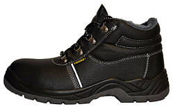 Спецвзуття черевики зимові утеплені з металевим носком, напівчоботи cemto "PROFI-ZM" (8014) чорні 39