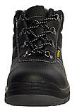 Спецвзуття черевики зимові утеплені з металевим носком, напівчоботи cemto "PROFI-ZM" (8014) чорні 44, фото 3