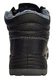 Спецвзуття черевики зимові утеплені з металевим носком, напівчоботи cemto "PROFI-ZM" (8014) чорні 44, фото 4