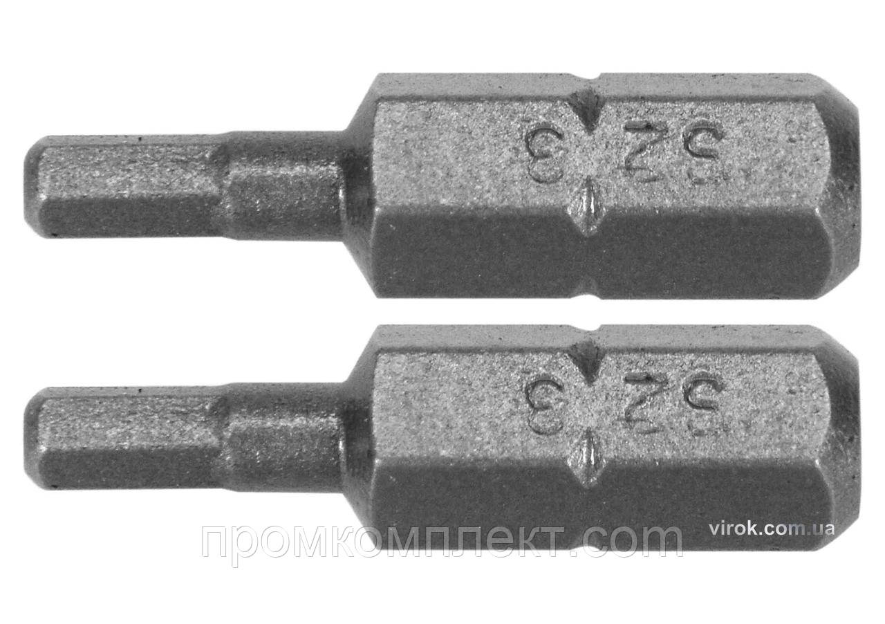 Насадка викруткова YATO "HEX" H4 x 25 мм HEX 1/4" AISI S2 2 шт