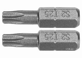 Насадка викруткова YATO "TORX" T25 x 25 мм HEX 1/4" AISI S2 2 шт